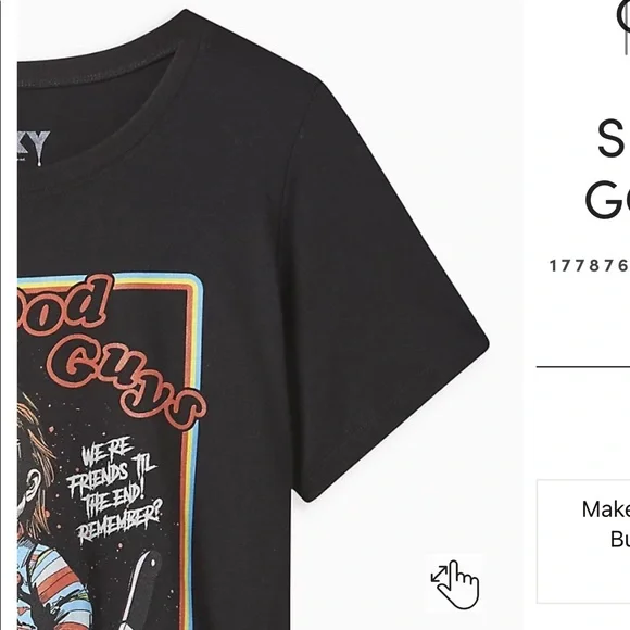 COPY - NWT Chuckie  tee LAST ONE - Picture 3 of 4